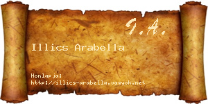 Illics Arabella névjegykártya